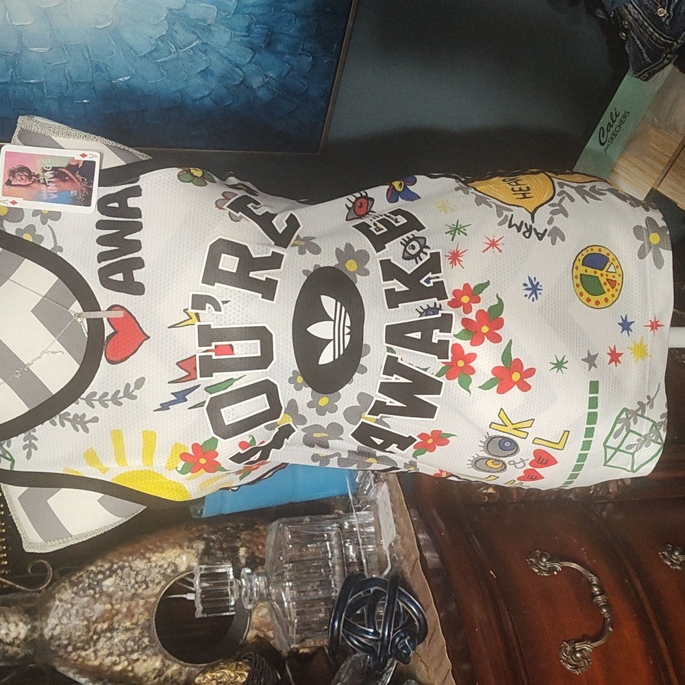 NWT Adidas Multicolor Graphic Tank